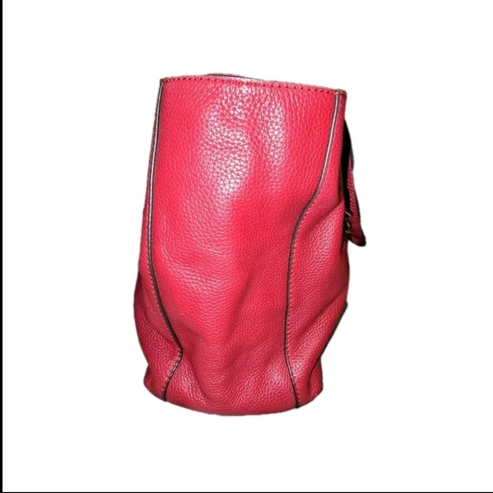 Michael Kors Red Leather Tote Bag - Very Good Condition